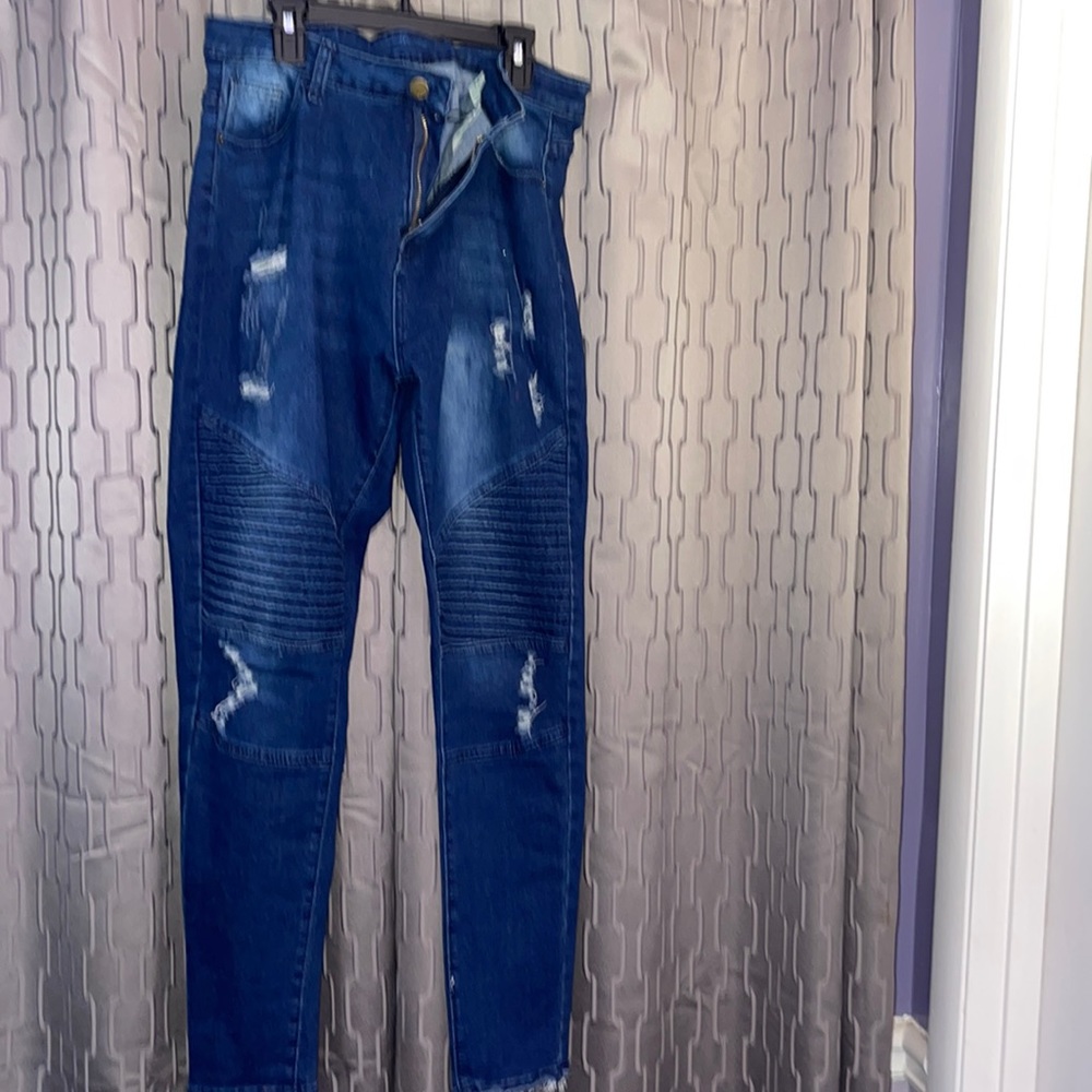 Womens Moto Jeans